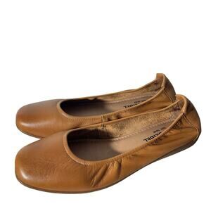 Josef Seibel Fenja 01 Leather Slip On Flats Size EU 39 US 8-8.5 Camel Brown MINT